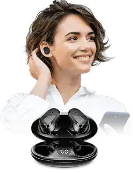Echo Labs Earbuds - Wireless Earbuds with Custom-Fit Tips