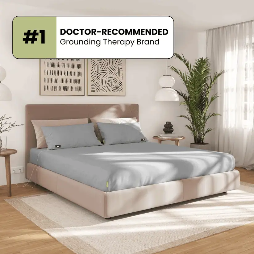 Terra Grounding Bed Sheet - TENCEL, Cotton and Silver-Fiber Grounding Sheet